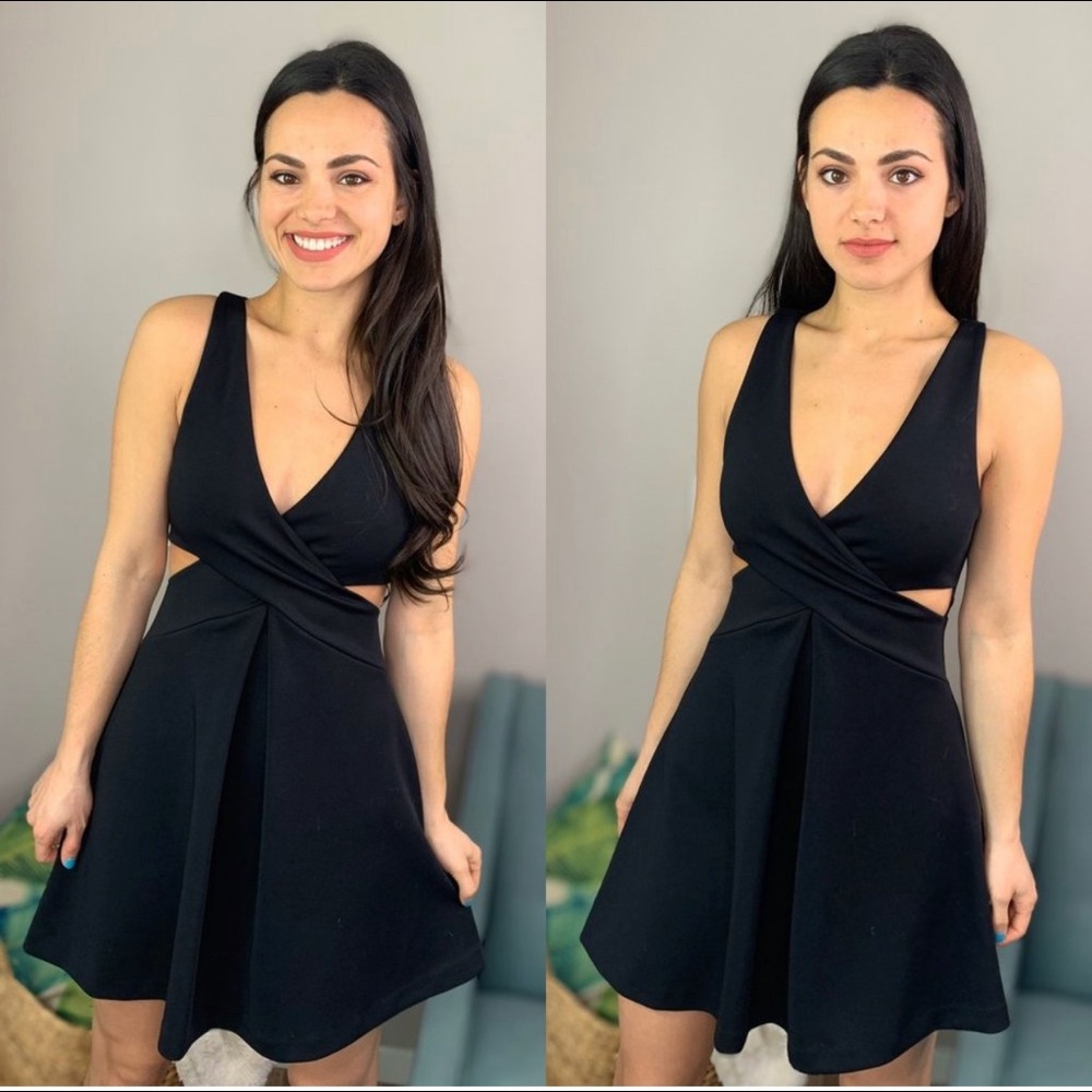 EXPRESS Royal Blue Dress with cut-out sides